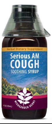 WishGarden Serious AM Cough Soothing Syrup 4 oz Liquid