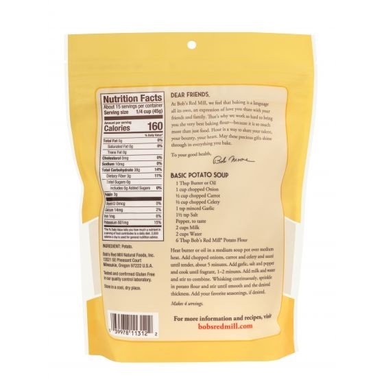 Bobs Red Mill Potato Flour 24 oz Bag