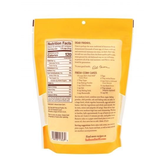 Bobs Red Mill Corn Flour Gluten Free 22 oz Bag