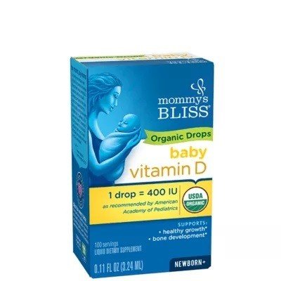Mommy&#39;s Bliss Vitamin D Organic Drops for Newborn 0.11 oz Liquid