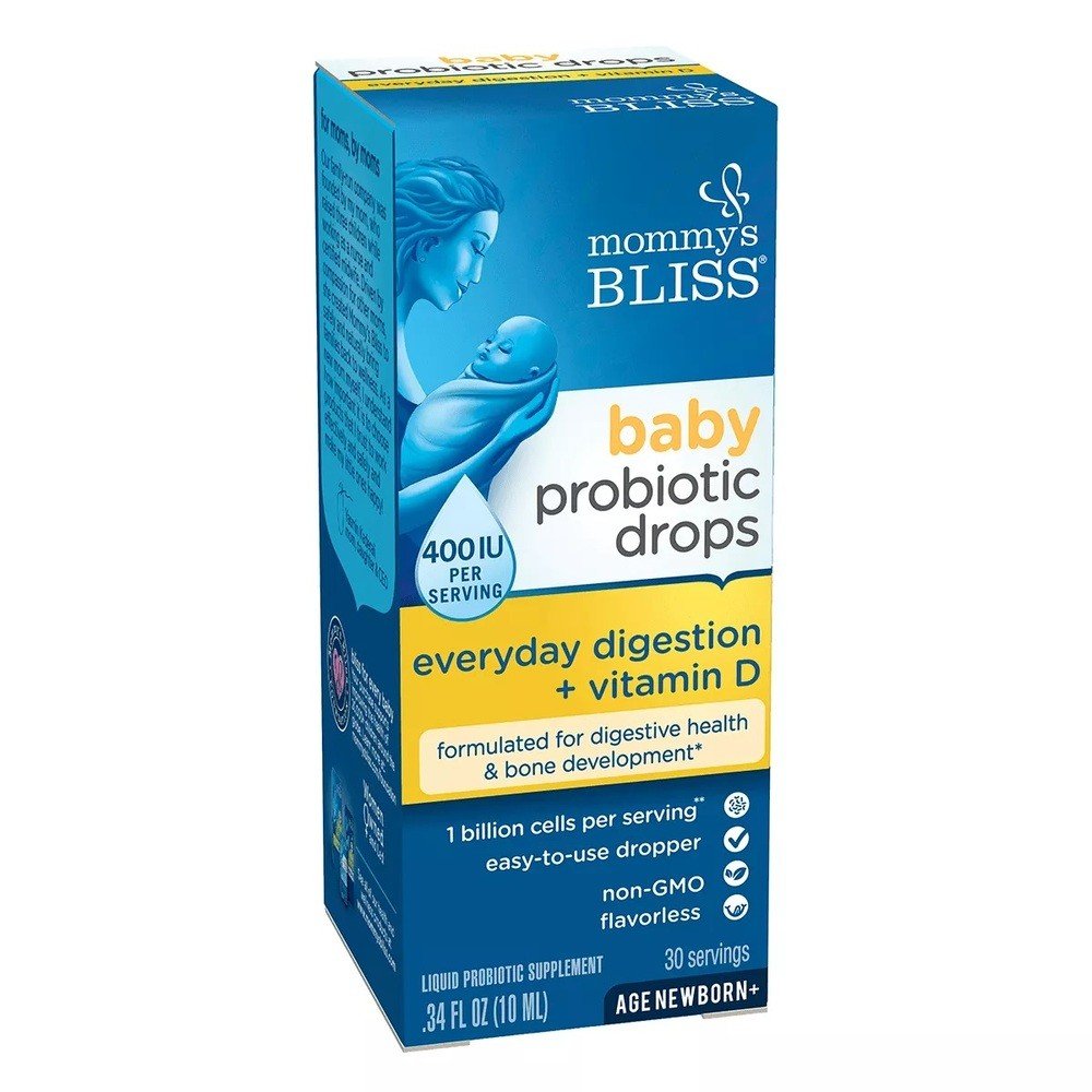 Mommy&#39;s Bliss Probiotic Drops + Vitamin D 0.34 oz Liquid