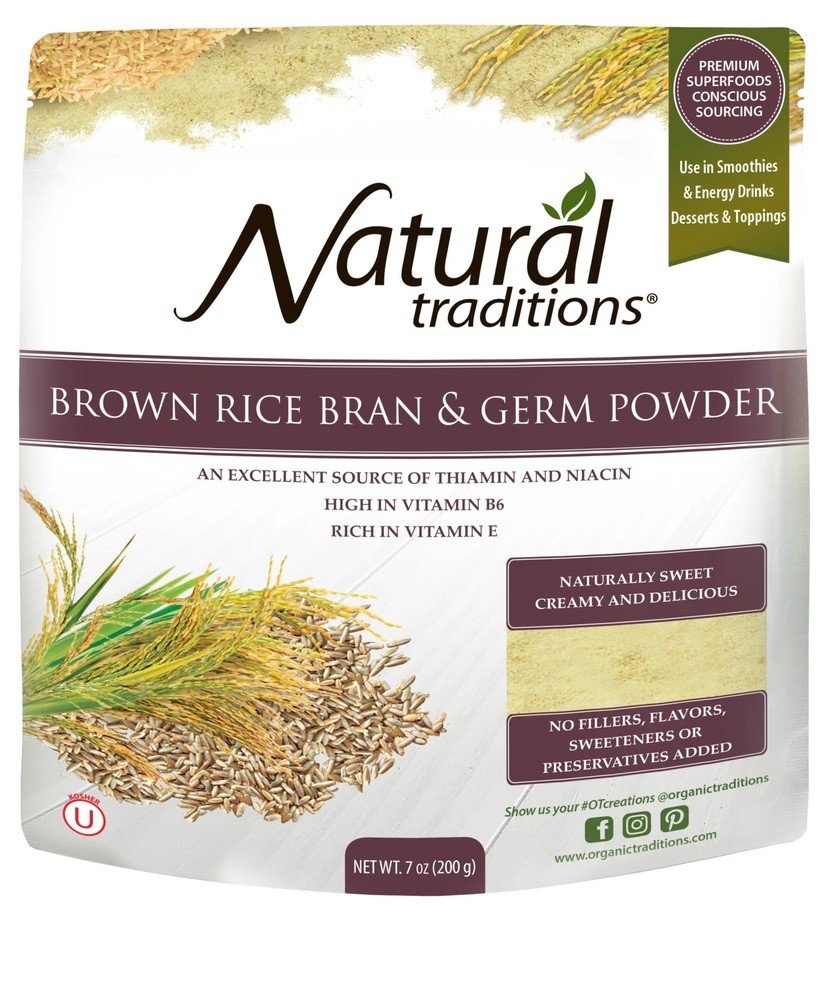 Organic Traditions Rice Bran & Germ Solubles 7 oz Bag