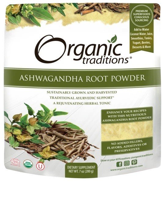 Organic Traditions Ashwagandha Powder 7  oz Bag