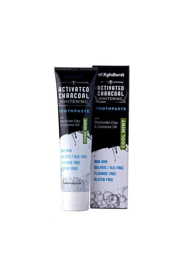 XyloBurst Toothpaste Charcoal Fluoride Free 4 oz Paste