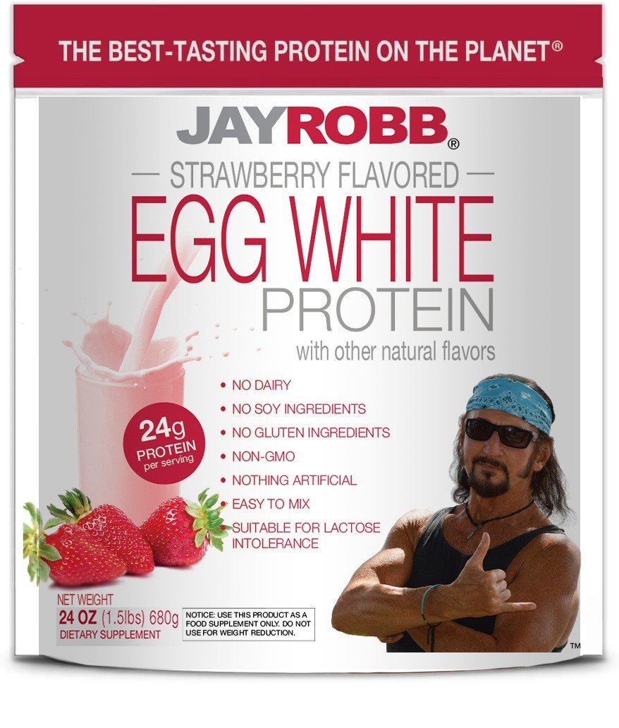 Jay Robb Egg White Strawberry 24 oz Powder