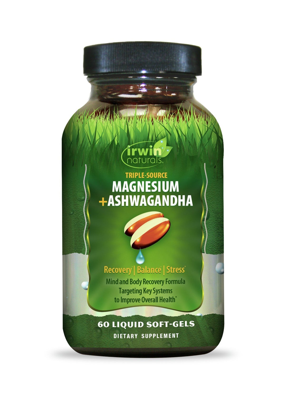 Irwin Naturals Triple Source Magnesium + Ashwagandha 60 Softgel