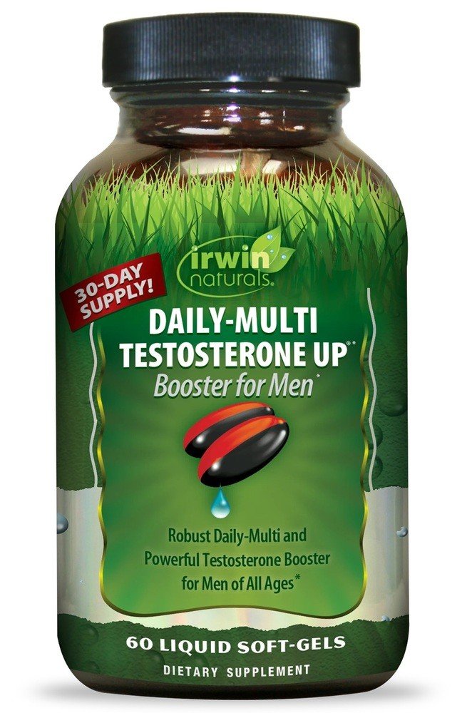 Irwin Naturals Daily-Multi Testosterone UP Booster for Men 60 Liquid Softgel