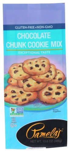 Pamelas Chocolate Chunk Cookie Mix Gluten Free 13.6 oz Bag