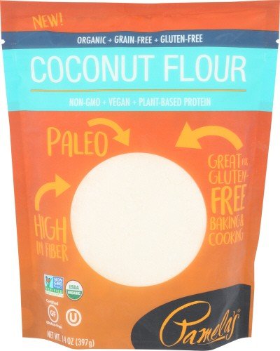 Pamelas Coconut Flour Organic 14 oz Bag