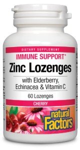 Natural Factors Zinc Lozenge Cherry 60 Lozenge
