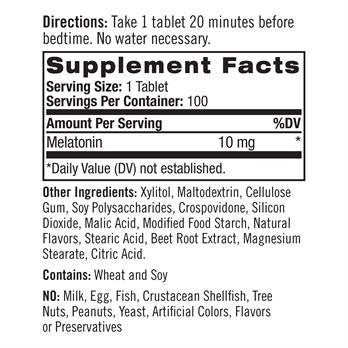 Natrol Melatonin 10 mg Fast Dissolve Citrus Punch 100 Tablet