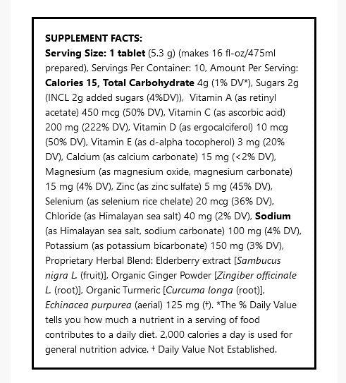 Nuun Immune Orange Citrus 10 Tablet