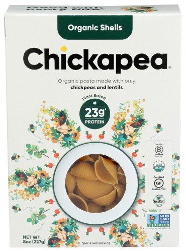 Chickpea Pasta Shells Organic 8 oz Box