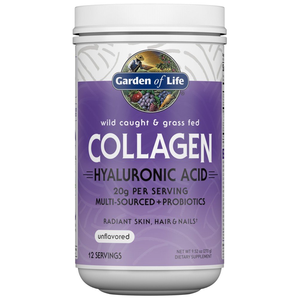 Garden of Life Collagen Hyaluronic Acid Unflavored 270 grams Powder