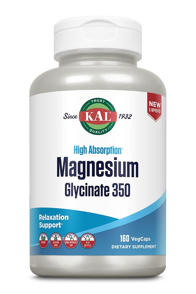 Kal Magnesium Glycinate 350 mg 160 VegCap