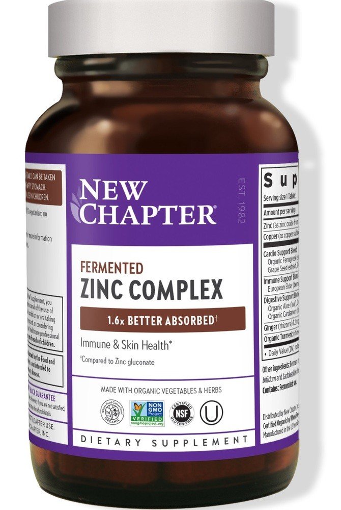 New Chapter Fermented Zinc Complex 30 Tablet