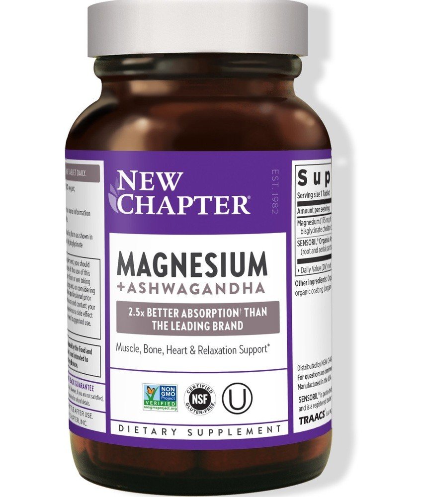 New Chapter Magnesium + Ashwagandha 60 Tablet