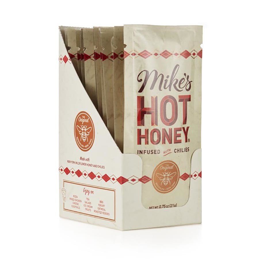 Mike&#39;s Hot Honey Chili Infused Honey-Box 12 (0.75 oz Packets) Box