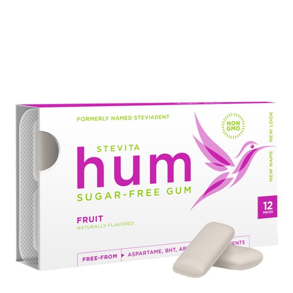 Stevita Hum Sugar-Free Gum Fruit 1 Pack