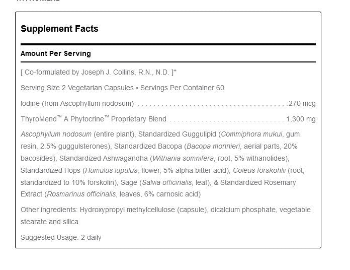 Douglas Laboratories Thyromend 120 VegCaps