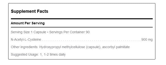 Douglas Laboratories N-Acetyl Cysteine 900 mg 90 VegCaps