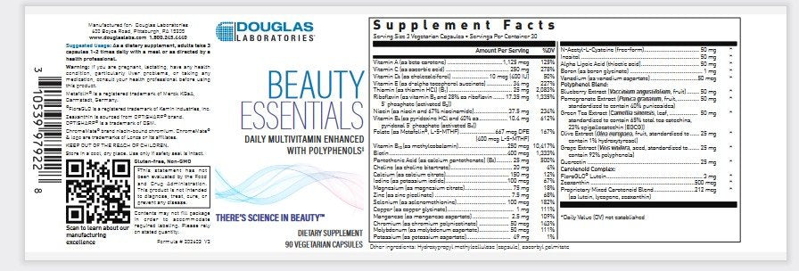 Douglas Laboratories Beauty Essentinals 90 VegCaps