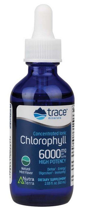 Trace Minerals Concentrated Ionic Chlorophyll-Natural Mint Flavor 2 oz Liquid