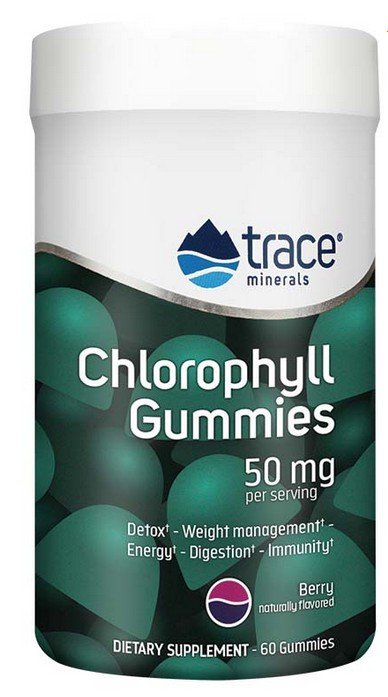 Trace Minerals Chlorophyll Gummy Berry Flavor 60 Gummy