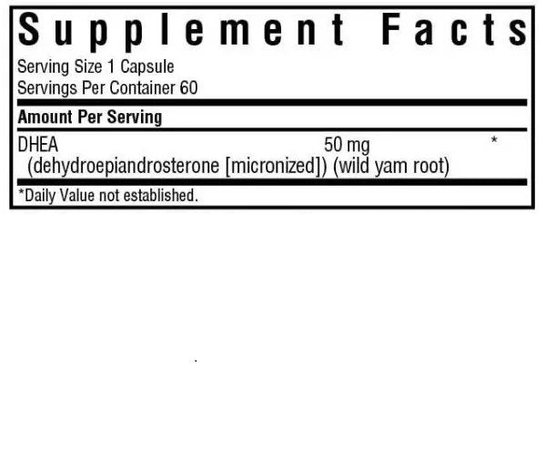 Bluebonnet Intimate Essentials DHEA 50 mg 60 VegCap