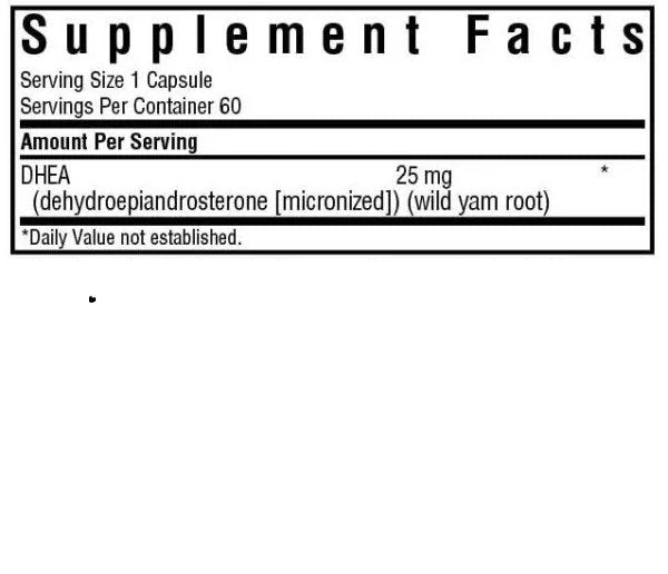 Bluebonnet Intimate Essentials DHEA 25 mg 60 VegCap