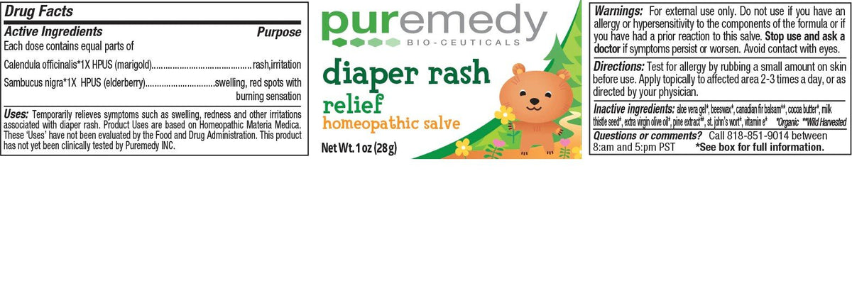Puremedy Diaper Rash Relief 2 oz Container
