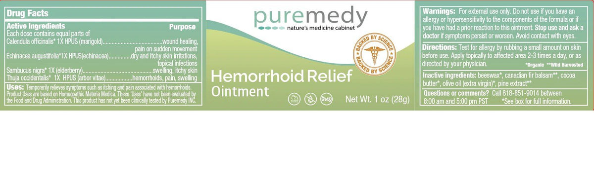 Puremedy Hemorrhoid Relief 1 oz Container