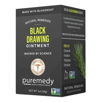 Puremedy Black Drawing Ointment 1 oz Container