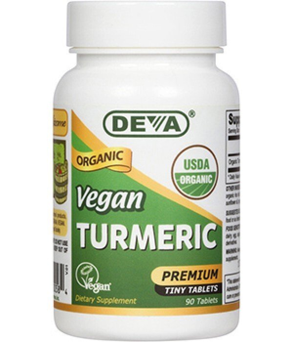 Deva Vegan Vegan Turmeric - Organic 90 Veg Tablet