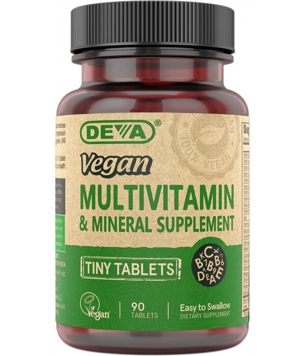 Deva Vegan Vegan Tiny Tablets Multivitamin - Iron Free 90 Tablet