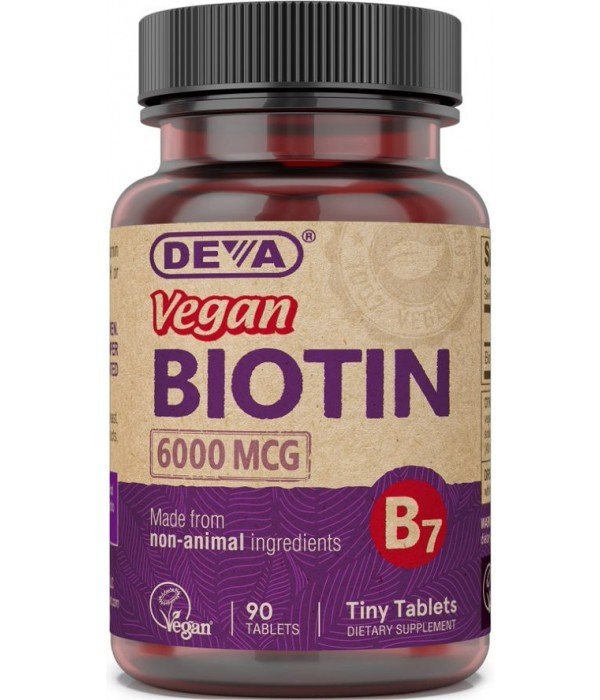 Deva Vegan Vegan Biotin 6,000 mcg 90 Tablet