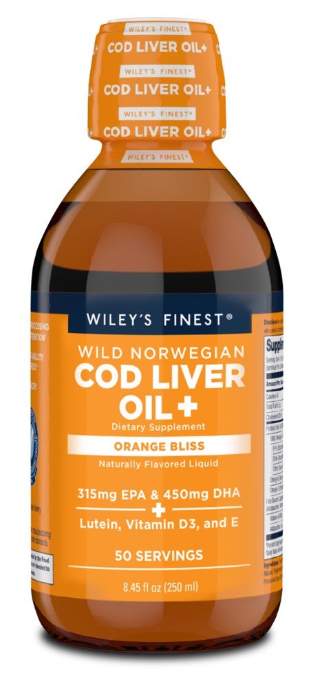 Wileys Finest Cod Liver Oil+ 50 Servings 8.45 oz Liquid
