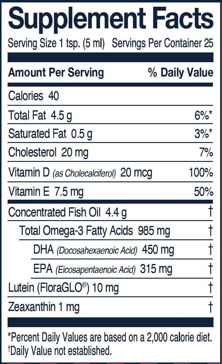 Wileys Finest Cod Liver Oil+ 50 Servings 8.45 oz Liquid