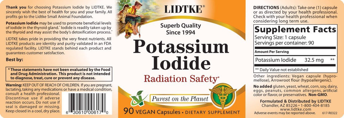 LIDTKE Potassium Iodide 90 VegCap