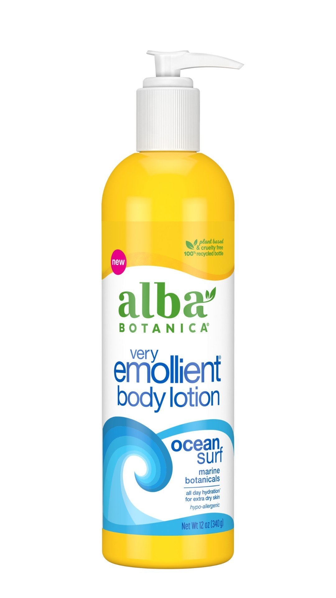 Alba Botanica Very Emollient Body Lotion Ocean Surf 12 oz Liquid