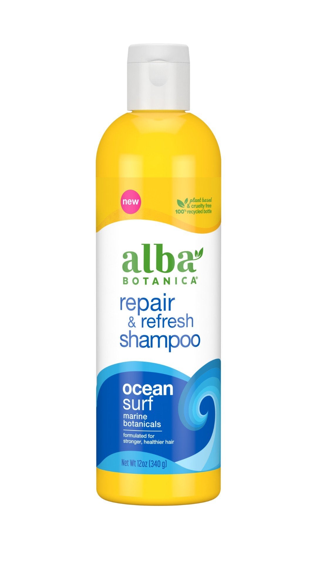 Alba Botanica Repair &amp; Refresh Shampoo Ocean Surf 12 oz Liquid