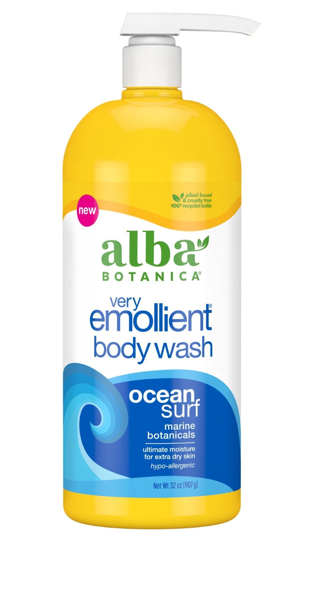 Alba Botanica Very Emollient Body Wash Ocean Surf 32 oz Lotion