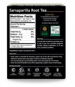 Buddha Teas Organic Sarsaparilla Tea 18 Bags Box