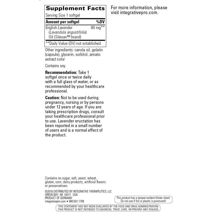 Integrative Therapeutics Lavela WS 1265 60 Softgel