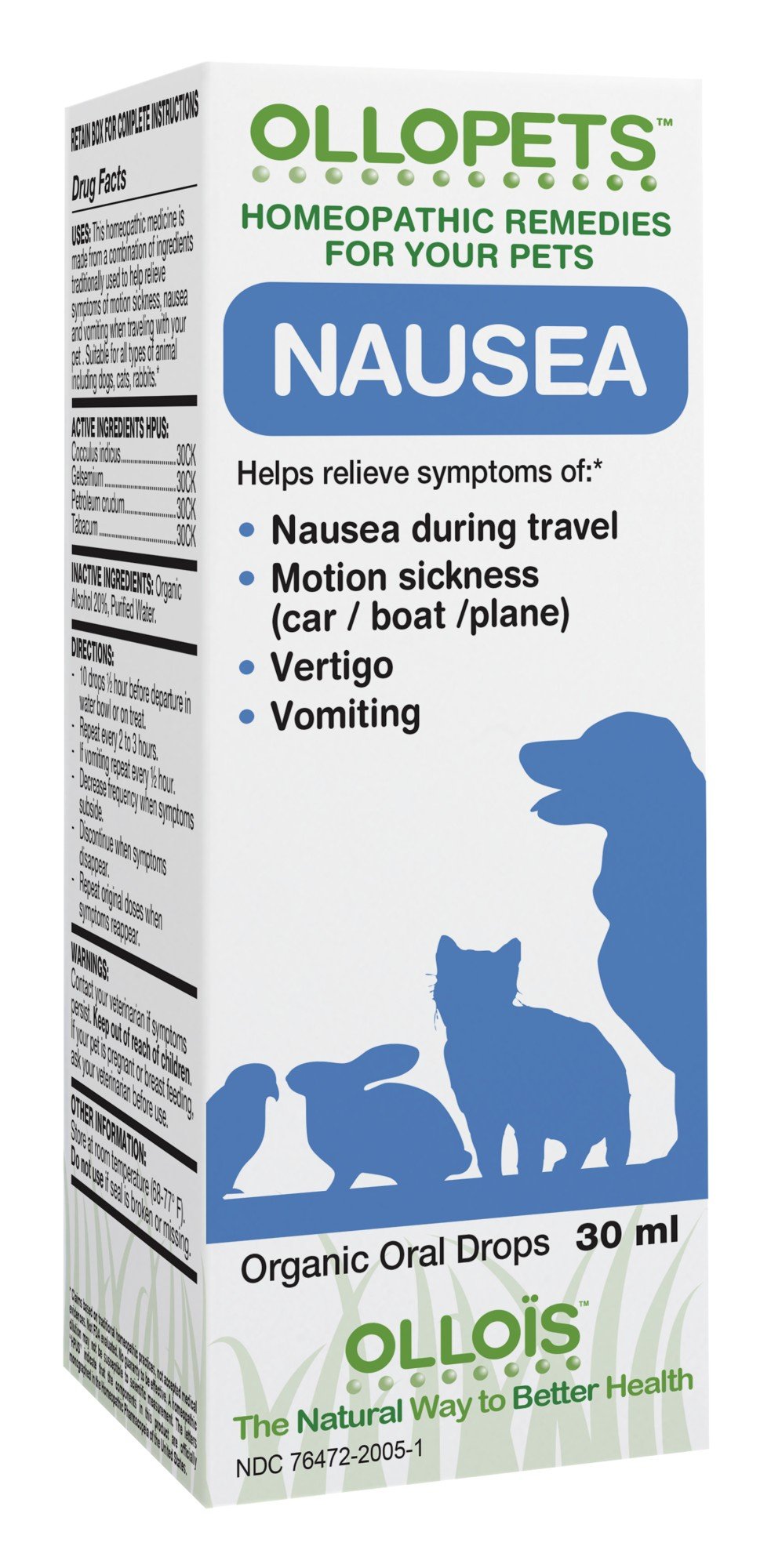 Ollois Homeopathics OLLOPETS Nausea 1 fl oz Liquid