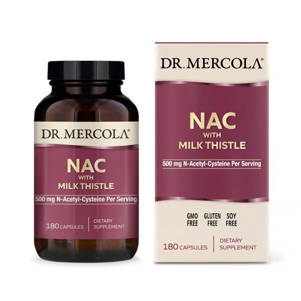 Dr. Mercola NAC with Milk Thistle 180 Capsule