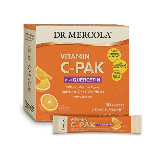 Dr. Mercola Vitamin C- Pak with Quercetin 30 Packs Box