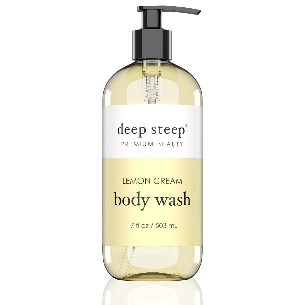 Deep Steep Body Wash Lemon Cream 17 oz Liquid