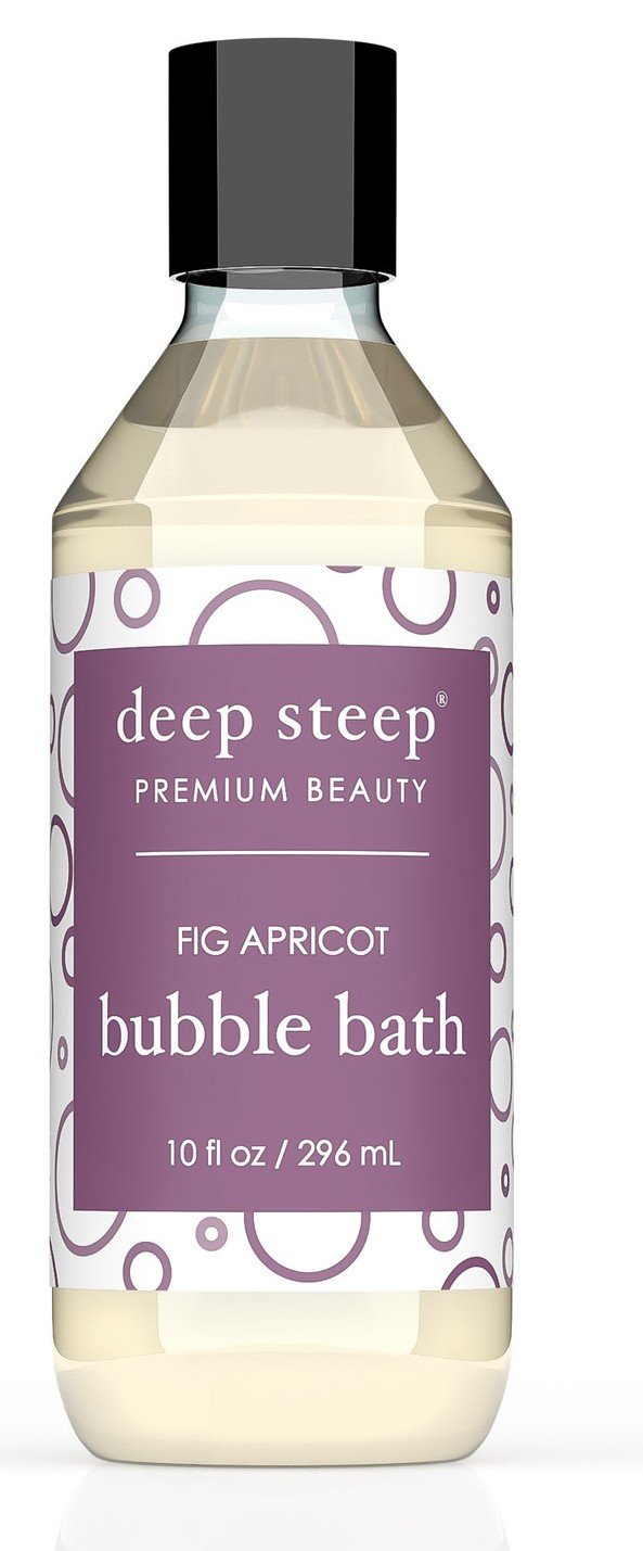 Deep Steep Bubble Bath Fig Apricot 10 oz Liquid