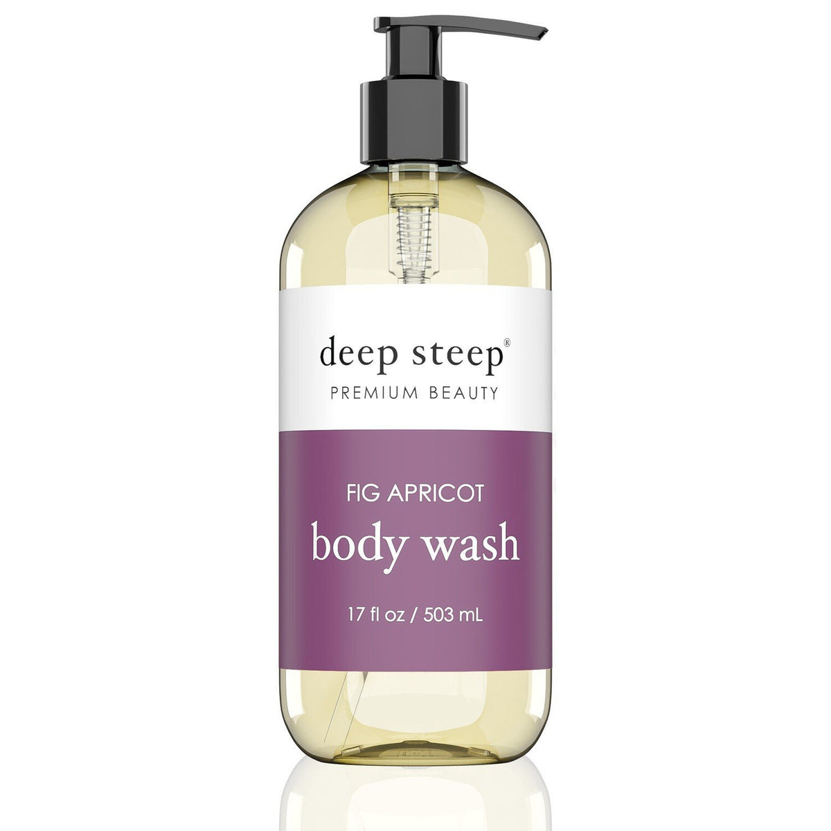 Deep Steep Body Wash Fig Apricot 17 oz Liquid